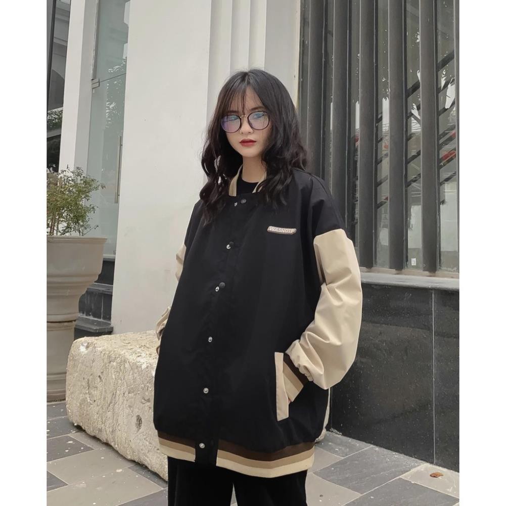 Áo Khoác Dù BOMBER WAS Form Rộng Tay Dài Ulzzang Unisex | BigBuy360 - bigbuy360.vn