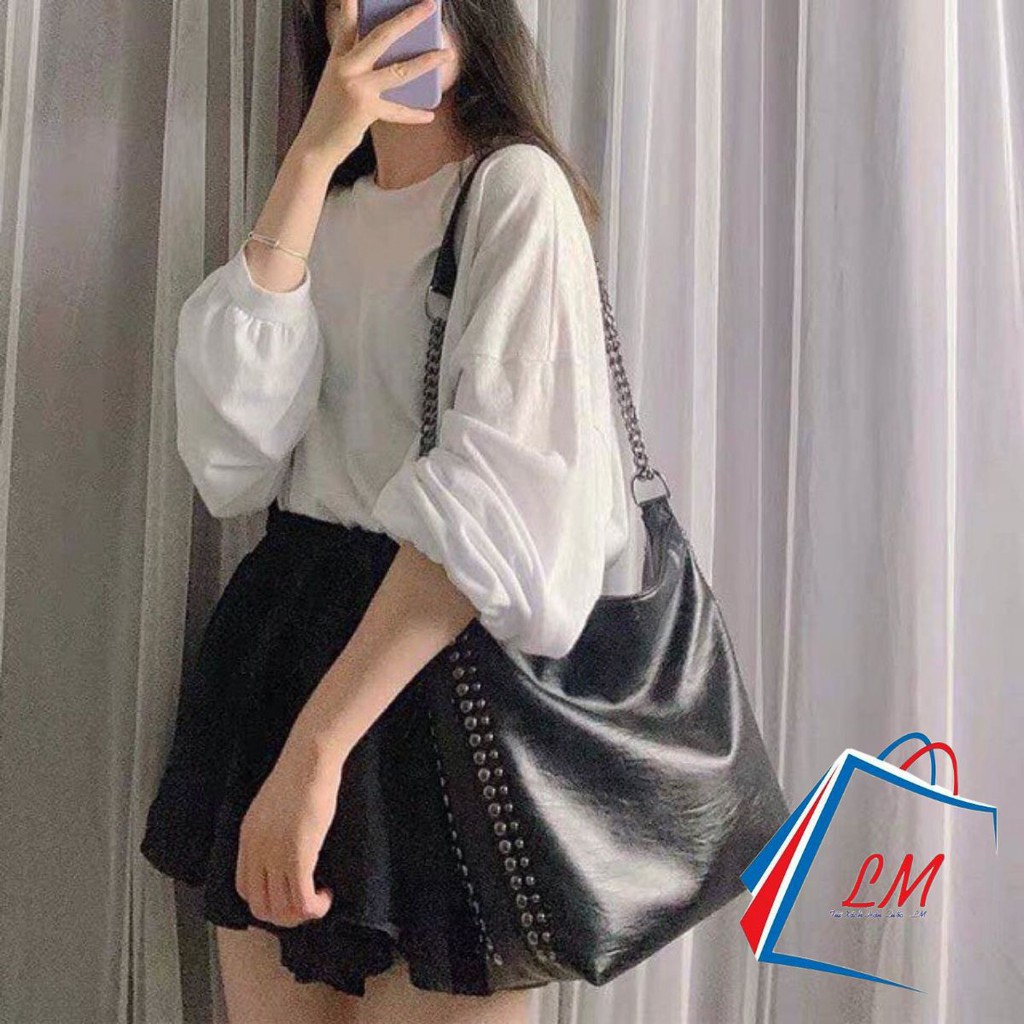 Túi Xách Nữ Đẹp ♥️ FREESHIP ♥️ Túi Công Sở Nữ Vừa A4 Viền Đinh Da Mềm Cao Cấp Hàng Đẹp Loại 1 HQ18 | BigBuy360 - bigbuy360.vn