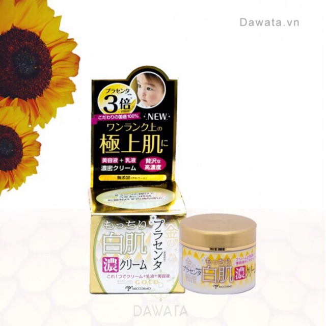 [HÀNG NHẬT][QUÀ]KEM DƯỠNG TRẮNG DA ĐẬM ĐẶC TINH CHẤT PLACENTA VÀNG – MICCOSMO WHITE LABEL PLACENTA RICH GOLD CREAM