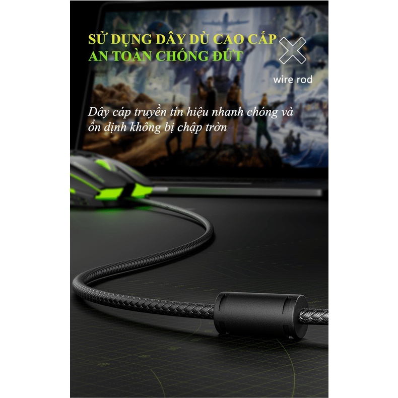 Chuột có dây SHIPADOO G7 thiết kế chuyên game với nút nhấn không ồn có đèn led 7 màu phù hợp với game thủ - NK
