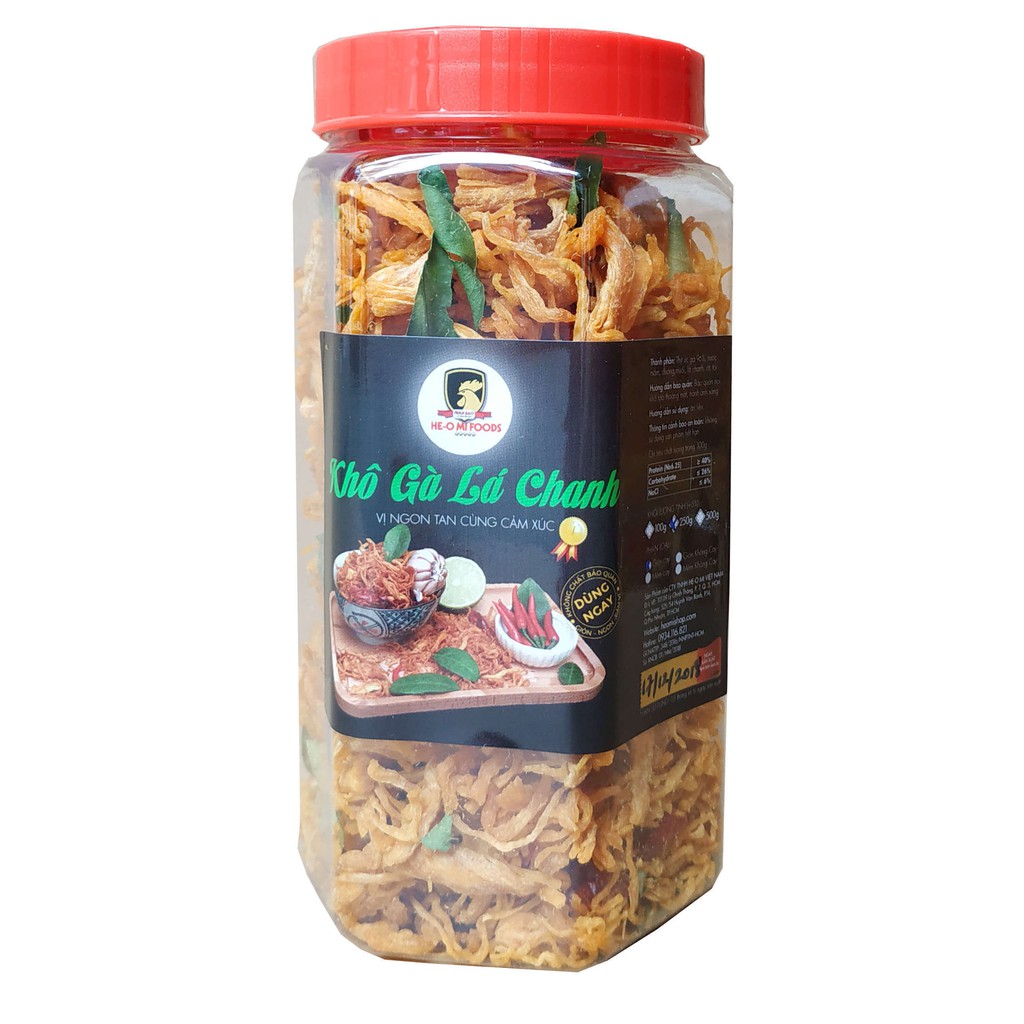 500g Khô gà lá chanh KHÔNG CAY loại ngon (đạt VSATTP)