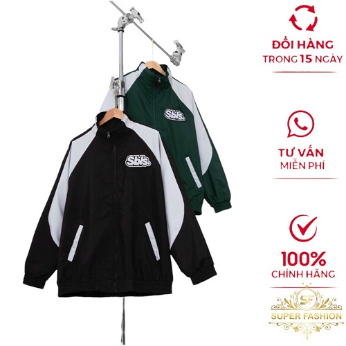 Áo Khoác Dù Nam Cổ Trụ SUPER FASHION Vải Dù 2 Lớp in Chữ 4 Màu Dễ Chọn D82