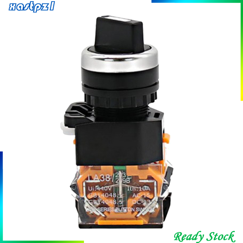 Công Tắc Nút Nhấn 3 Vị Trí 2no 10a 380v La38-20 X 3