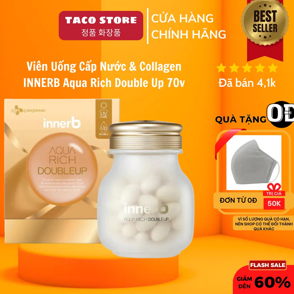Viên uống cấp nước Innerb Aqua Rich 70 viên