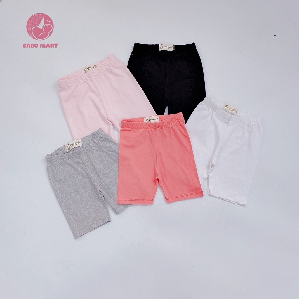 Quần Legging Ngố PeeKaBook Màu Trơn Siêu Đẹp Cho Bé Gái