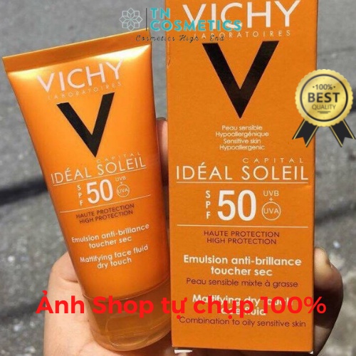 Kem Chống Nắng Vichy Emusion Ideal Soleil SPF50 Mattifying Face Fluid Dry Touch 50ml KCN1049