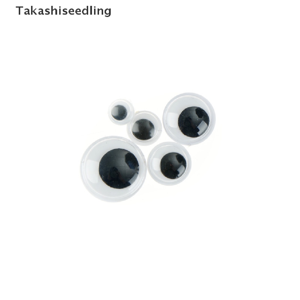 [Hàng mới về] Set 100 mắt giả bằng nhựa tự dính cho búp bê 6-15mm