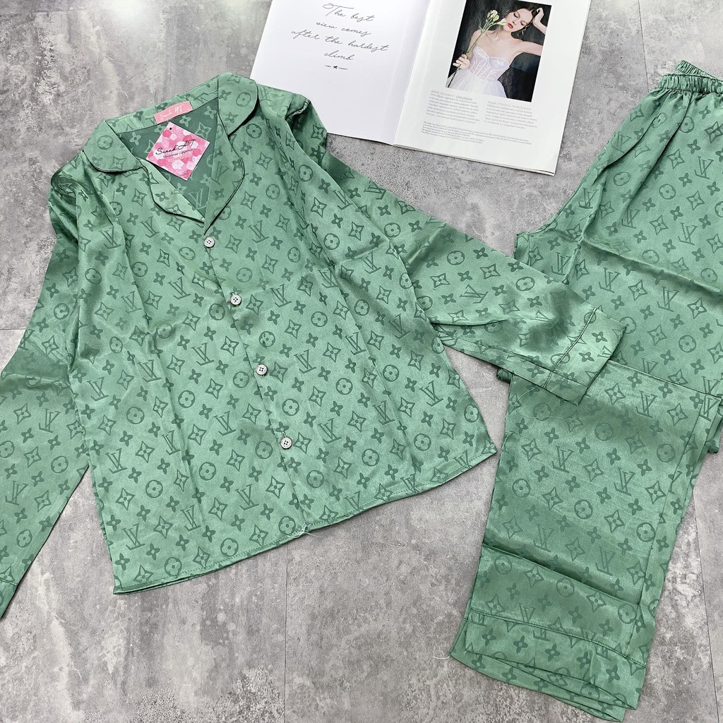 [Siêu Hot] Bộ đồ Pijama💖 Bộ lụa gấm cao cấp Cộc Tay-Quần Dài [HÀNG ĐẸP CHUẨN] | BigBuy360 - bigbuy360.vn