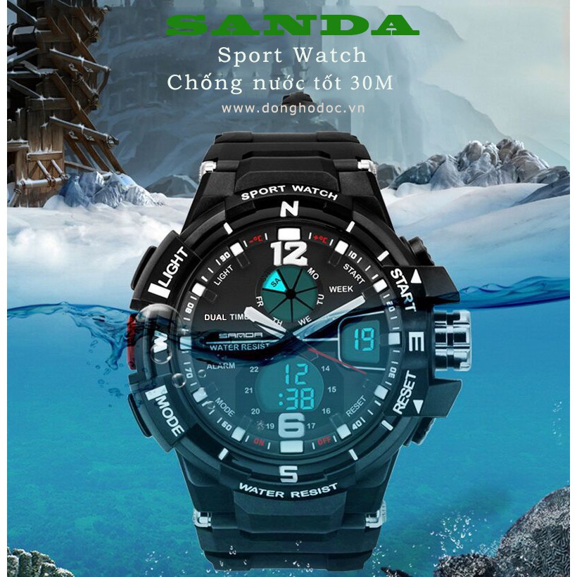 Đồng hồ thể thao nam SANDA 289 siêu bền chống nước (Nhiều màu) | BigBuy360 - bigbuy360.vn