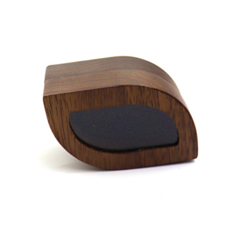 Hộp Đựng Nhẫn Cưới Bằng Gỗ Trơn Hình Chiếc Lá