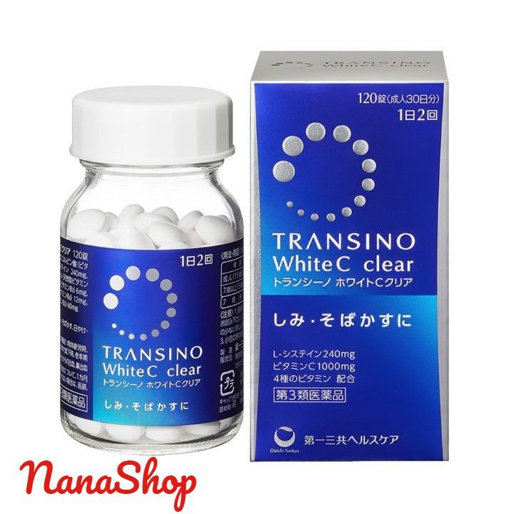 [CHÍNH HÃNG ] Viên uống trắng da TRANSINO WHITE C 120 VIÊN