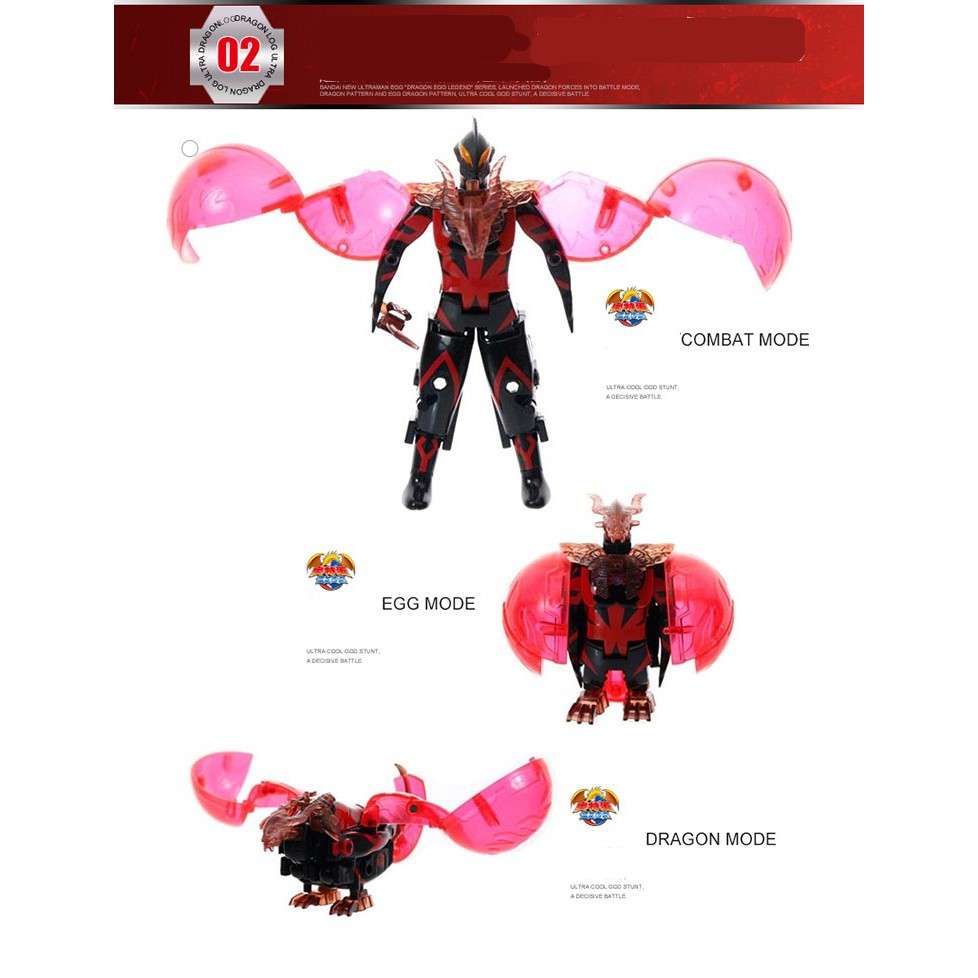 Đồ chơi Ultraman biến hình 3 trong 1(chính hãng Bandai) - Ultraman Belial (cao 15cm) - mã 63002