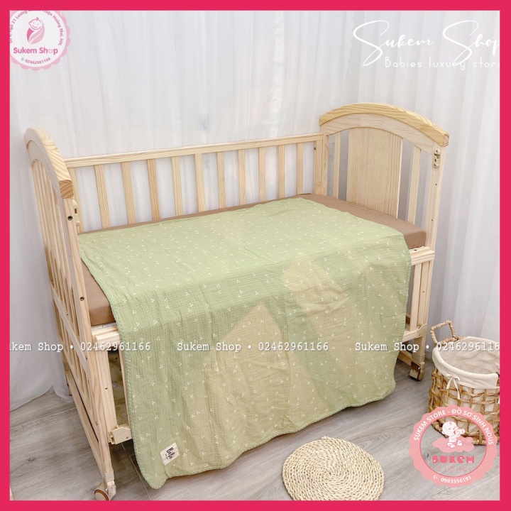 Chăn Xô Cho Bé/Chăn Xô 4 Lớp VIỀN TO BéBé Chất Xô Hàn Thoáng,Mềm, Siêu Nhẹ