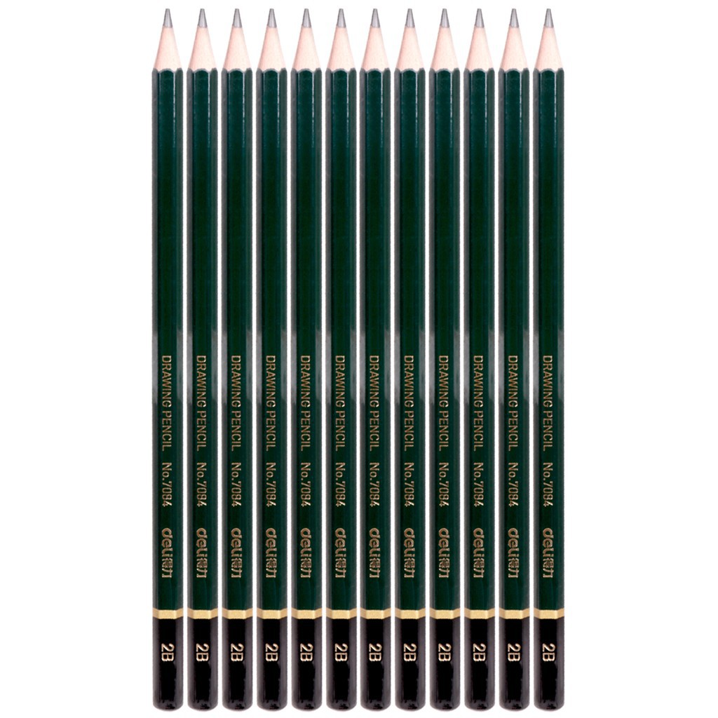 Bút chì 2B Deli - Viết chì - 12 chiếc/ hộp 7084
