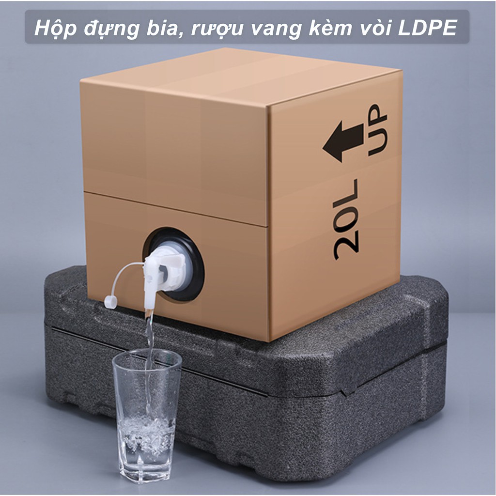 Hộp đựng bia kèm vòi LDPE - Home and Garden