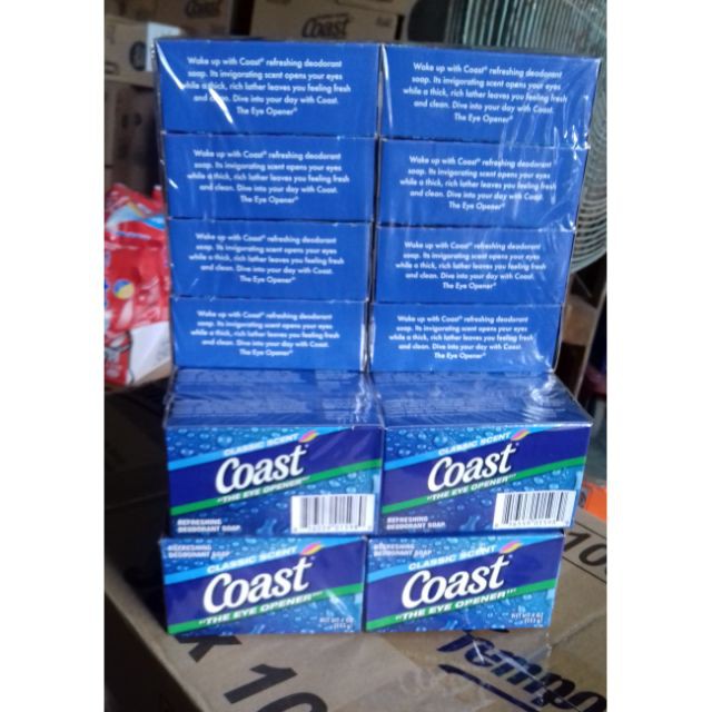 [ Lốc 8 x 113g] Xà bông cục Coast Classic Scent diệt khuẩn khử mùi