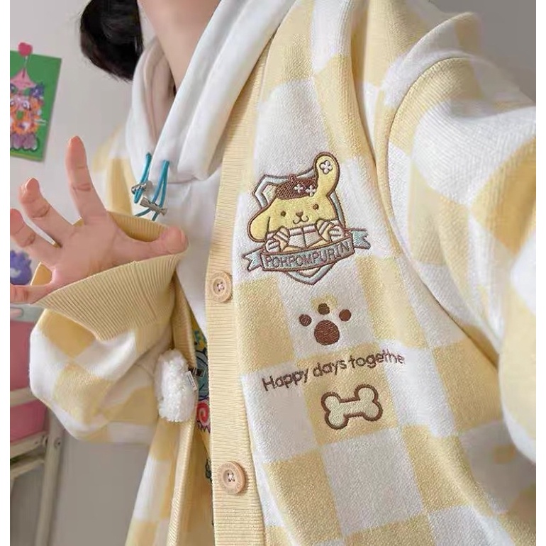 ÁO KHOÁC CARDIGAN IN HÌNH SANRIO SIÊU XINH