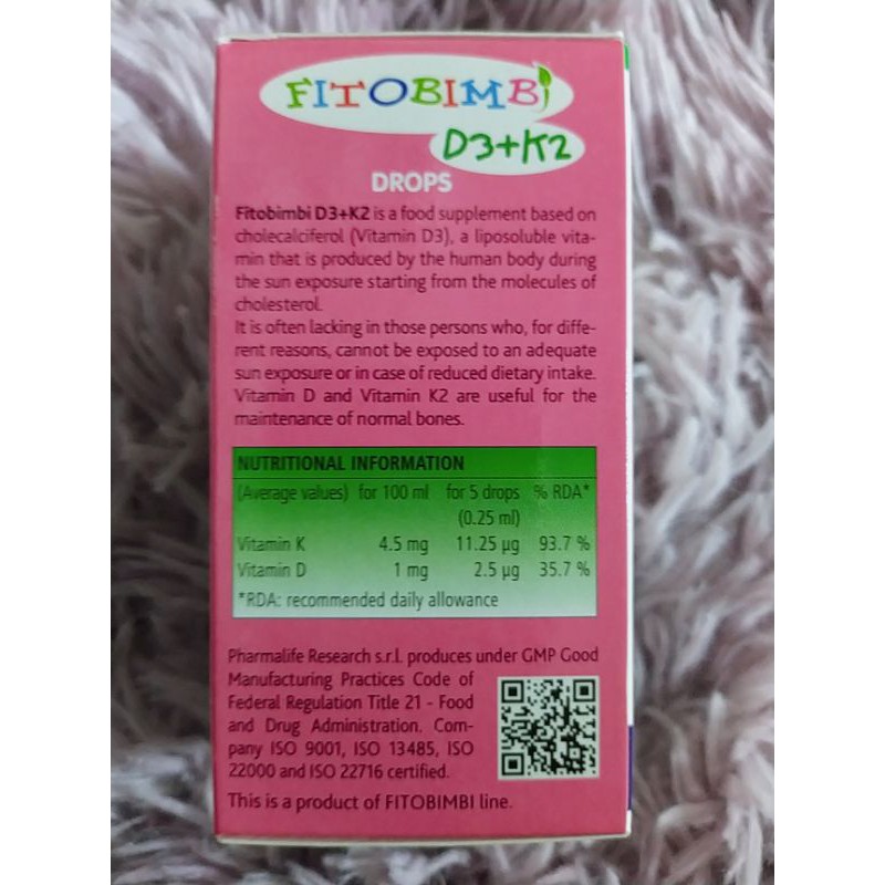 Fitobimbi D3K2 | BigBuy360 - bigbuy360.vn