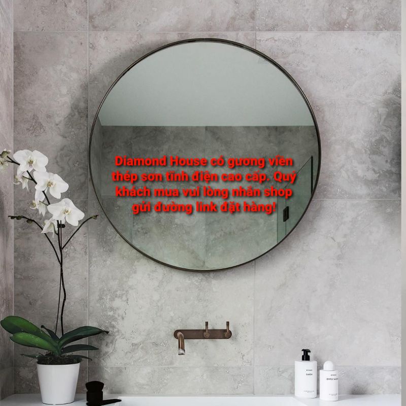 [Giá tại xưởng] Gương Tròn treo tường đa sắc Diamond House Mirror D60 - D50 - D40