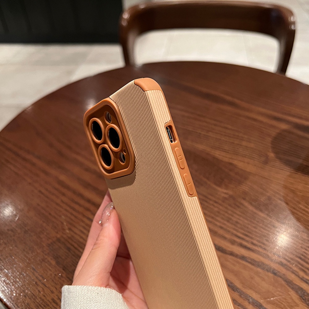 Simple Cloth Texture Matte Phone Case for IPhone 11 Case 7Plus 8Plus XR 13 12 Pro Max Shock-Absorbing Soft TPU Back Shell | BigBuy360 - bigbuy360.vn