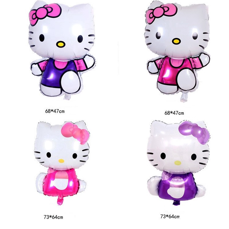 Bong Bóng Nhôm Hình Hello Kitty Dễ Thương
