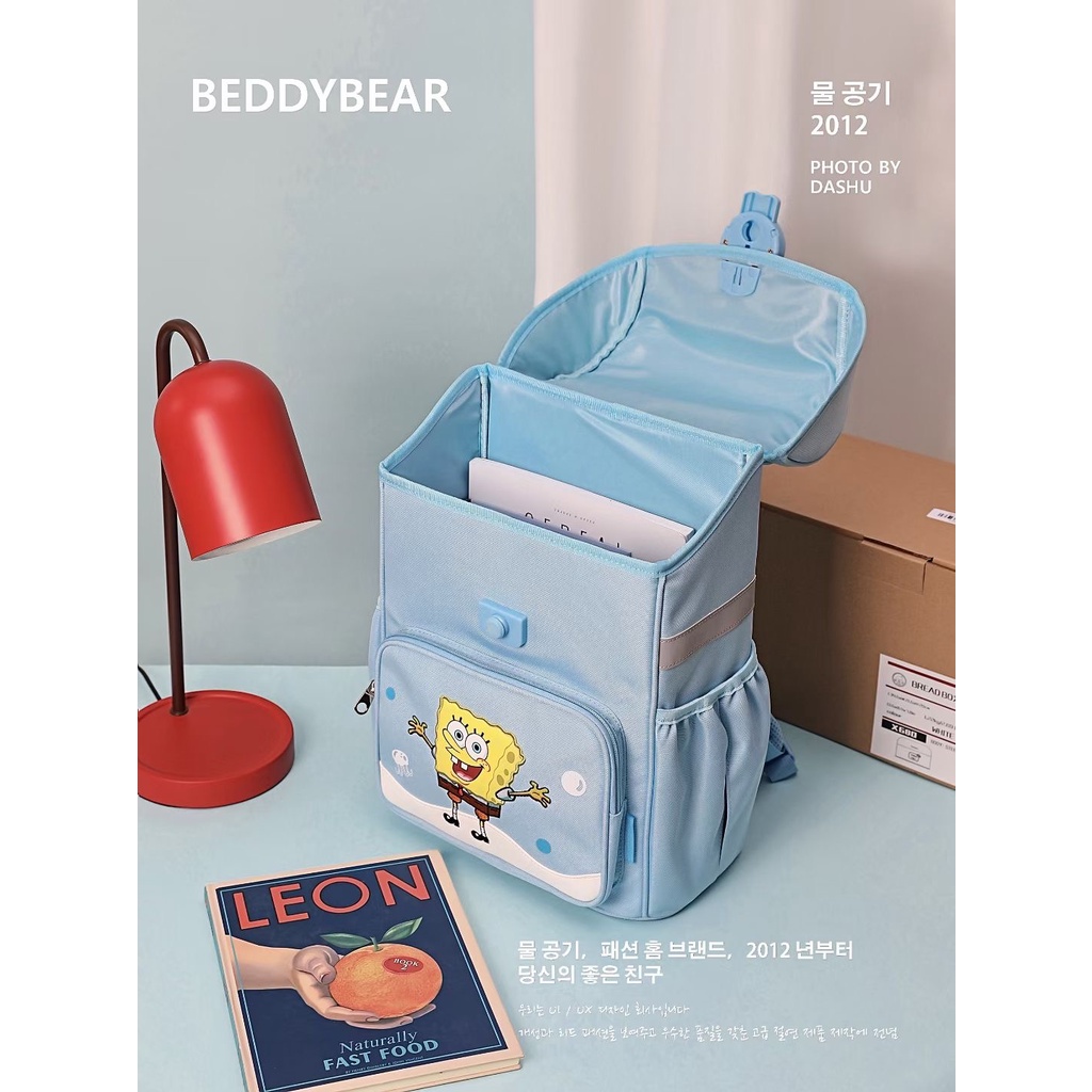 Balo trẻ em tiểu học Beddybear Schoolbag SpongeBob Xanh dành cho Bé từ lớp 2 trở lên - BF-HANHTINH.Chính hãng Beddy Bear