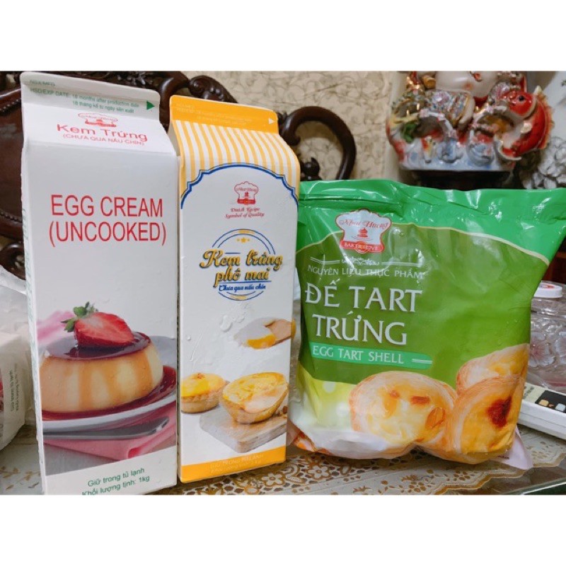 Đế bánh tart trứng và kem trứng