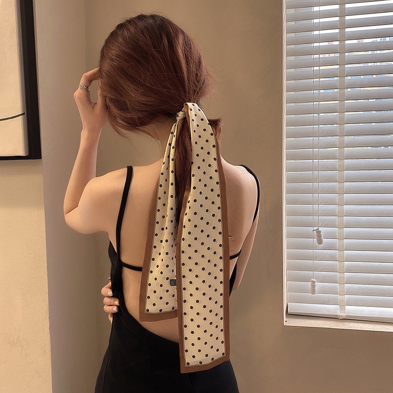 Khăn Choàng Cổ Họa Tiết Chấm Bi Dễ Thương Dành Cho Nữ