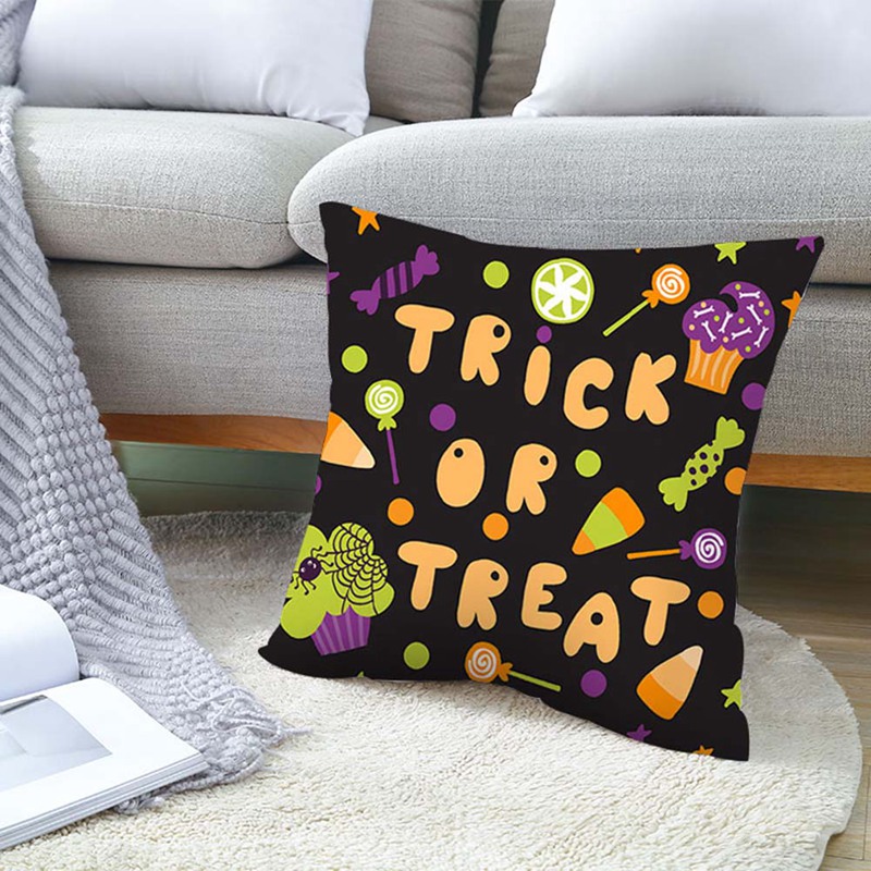 Vỏ Áo Gối Sofa 18 '' Họa Tiết Halloween