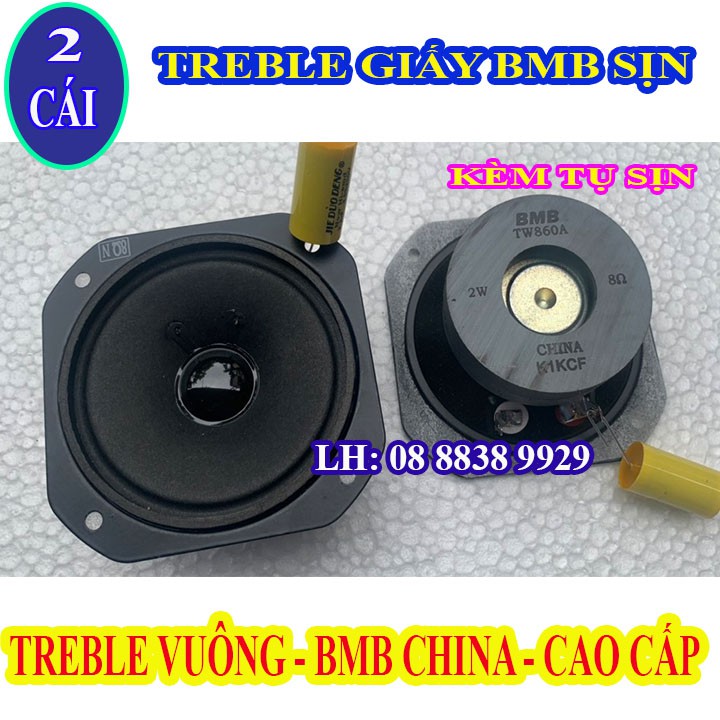 CẶP LOA TREBLE BMB VUÔNG CHINA SỊN LOẠI 2 TỪ CHÍNH HÃNG KÈM TỤ - GIÁ 2 LOA