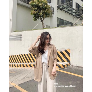 Áo vest blazer túi nổi vintage nữ hot 2020