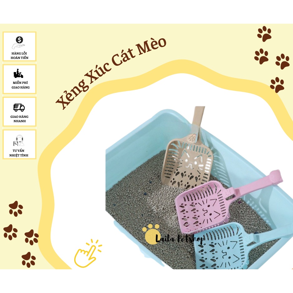 Xẻng xúc cát vệ sinh cho mèo siêu cute - Laila Petshop