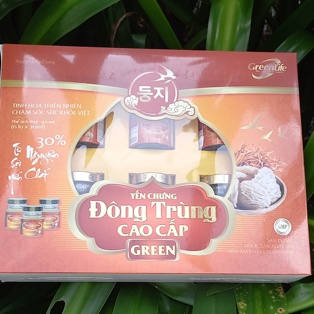 Combo 6 lọ nước yến chưng đông trùng cao cấp 30% yến lọ 70ml. Nước yến sào chăm sóc sức khỏe việt.