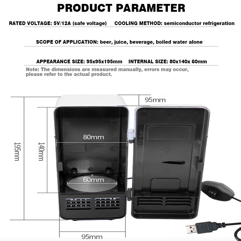 Tủ Lạnh Mini Sạc Usb Chất Lượng Cao Tiện Dụng Cho Xe Hơi