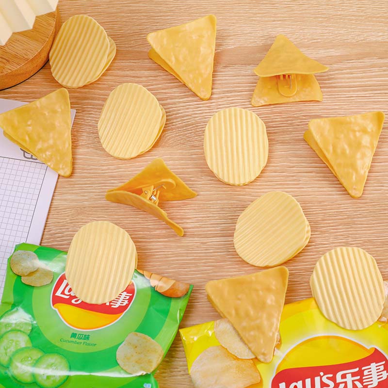 Kẹp giấy tài liệu hình khoai tây chiên / bánh snack sáng tạo tiện dụng dành cho học sinh