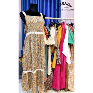 Ảnh thật - đầm maxi voan phối ren vintage siêu xinh