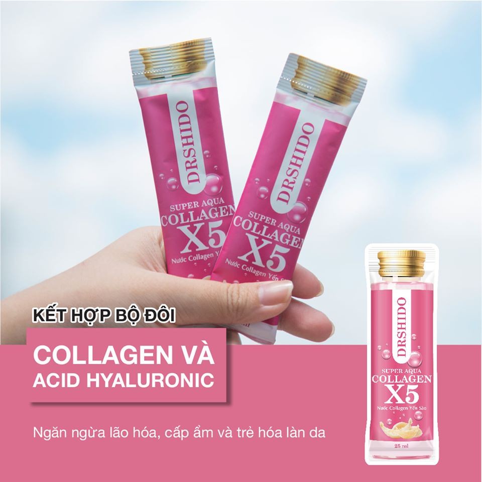 Mua 3 tặng 1 - 14 gói Nước Collagen Yến Sào Nhật Bản- SUPER AQUA COLLAGEN X5 | BigBuy360 - bigbuy360.vn