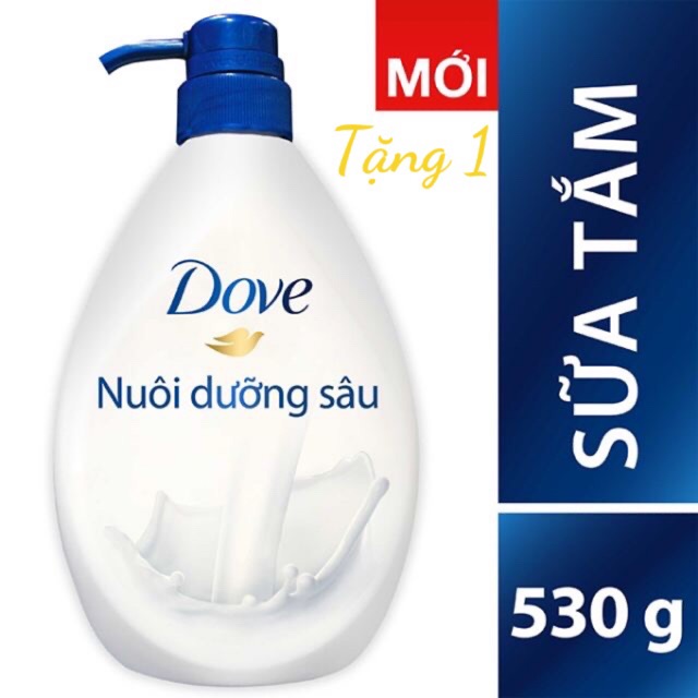 “Mua 1 Tặng 1” Mua Sữa Tắm Dove 530g Tặng Sữa Tắm Dove 120g