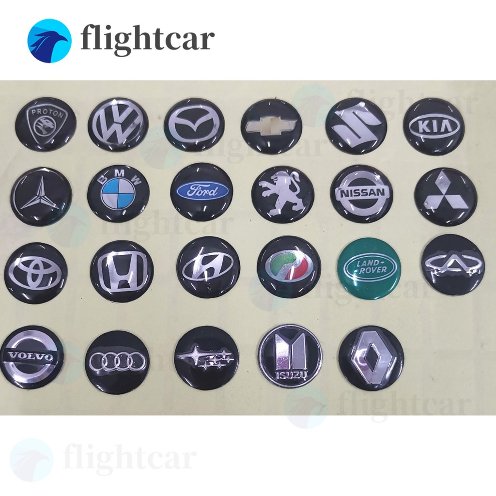 1 sticker Dán Chìa Khóa Xe Hơi 14mm Cho NISSAN HYUNDAI FORD honda Toyota