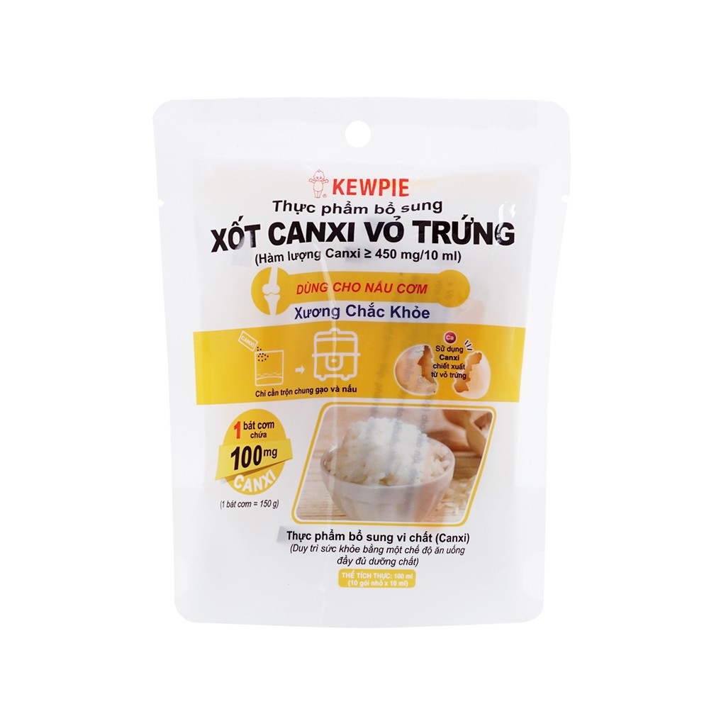 [ EXP:2022-10-23 ] Sốt canxi vỏ trứng túi 100ml