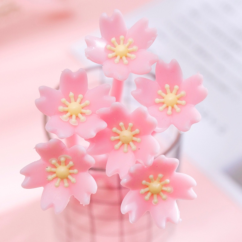 Bút Mực Gel Hình Hoa Anh Đào Dễ Thương