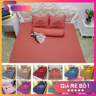 Ga gối 4 món vải đũi mềm mịn thương hiệu -
