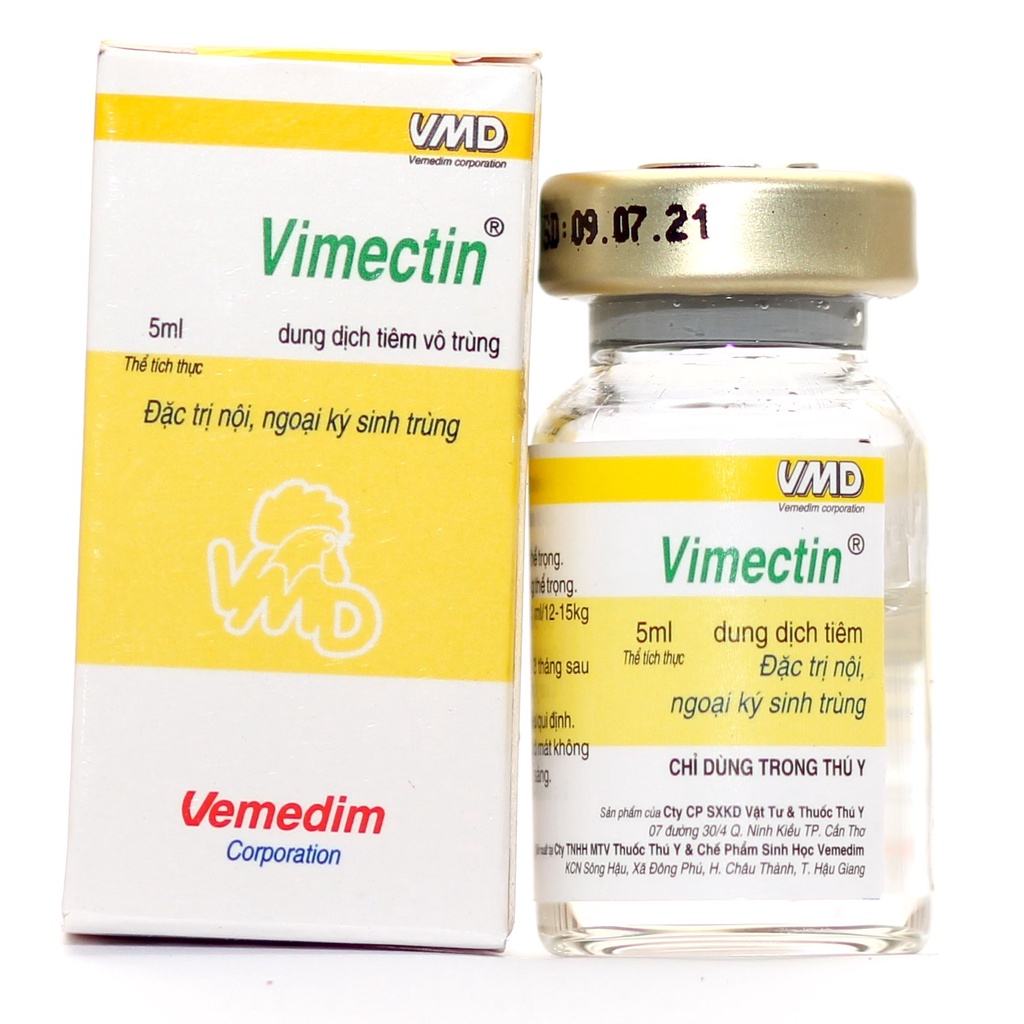 [ Hàng Chính Hãng] Vimectin 0,3% nội, ngoại ký sinh trùng cho thú nuôi