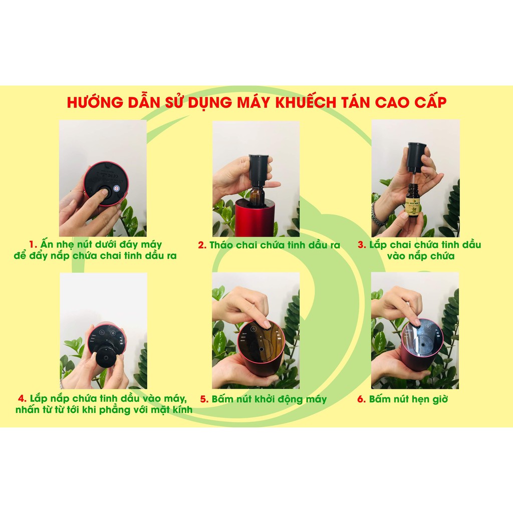 Máy Khuếch Tán Tinh Dầu Trực Tiếp Không Dùng Nước - Chuyên dùng cho ô tô và gia đình