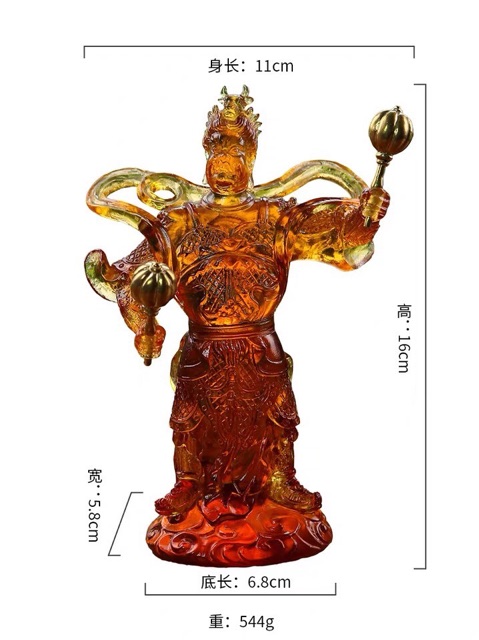 Bộ tượng 12 vị Dược Xoa lưu ly 15cm