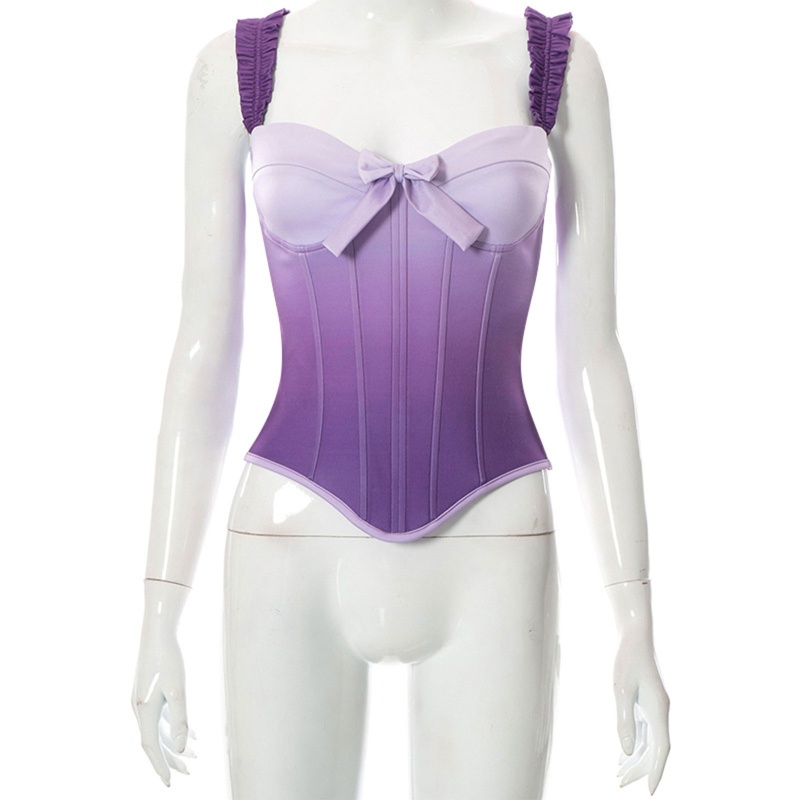 Đai Nịt Ngực Gắn Nơ Bướm Viền Xương Cá Gợi Cảm Cho Nữ