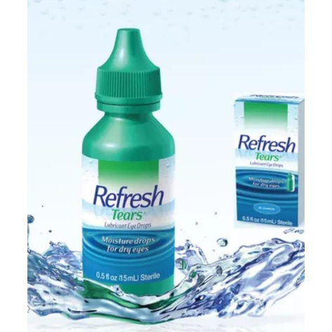 [USA] Nước mắt nhân tạo Refresh Tears (15ml) - Giữ ẩm, chống khô mắt, rửa mắt