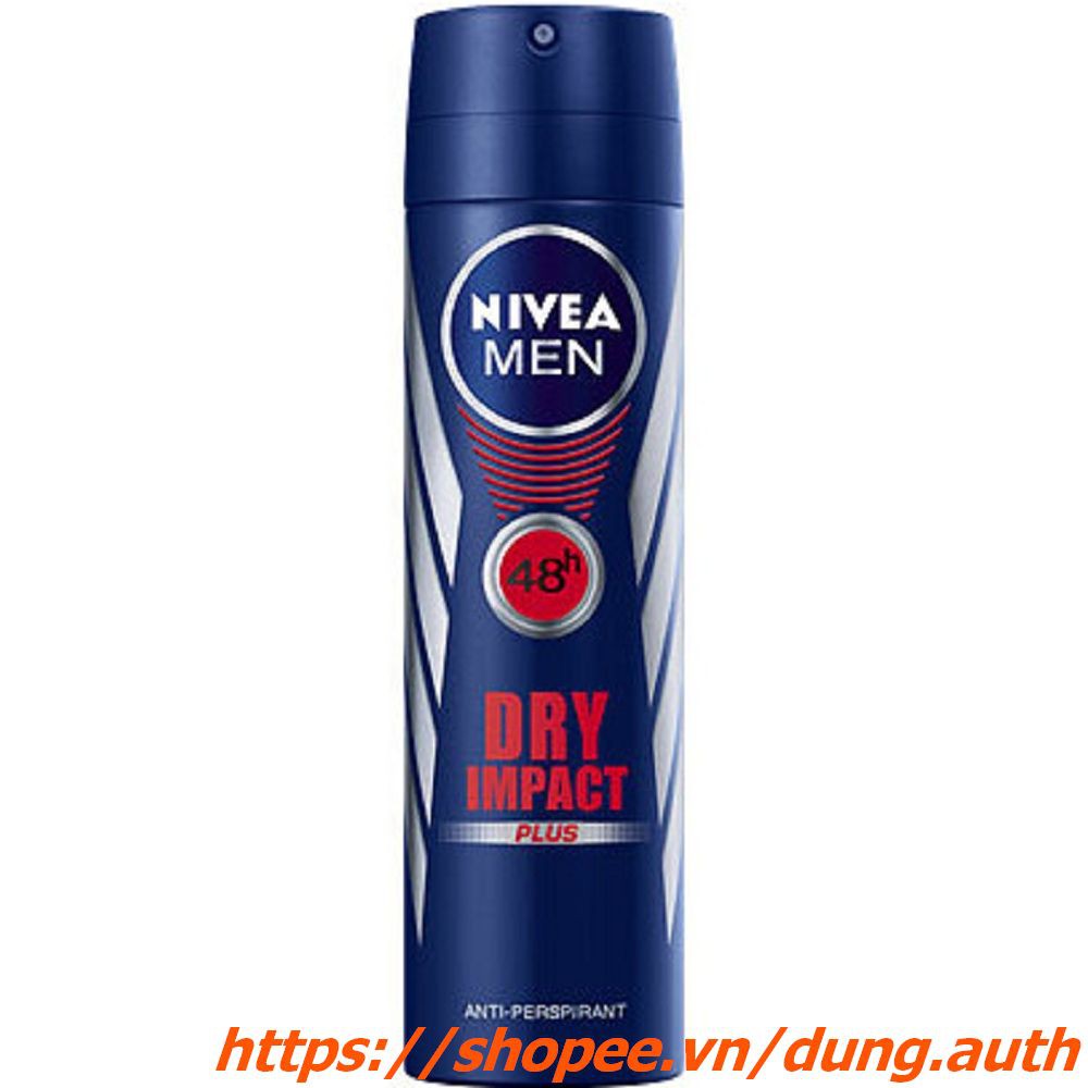 Xịt ngăn mùi Nivea nam 150ml Dry khô thoáng
