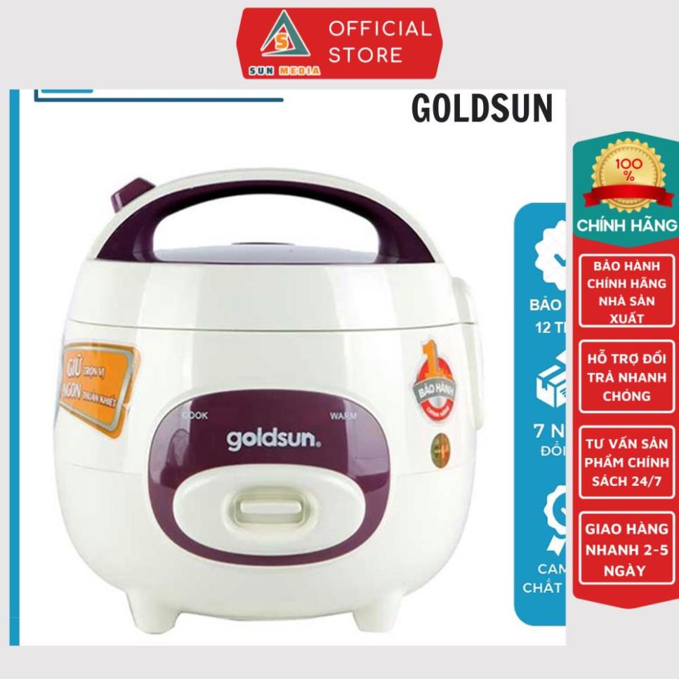 Nồi Cơm Điện mini Goldsun CB3101 dung tích 1L, nồi cơm điện đa năng hàng chính hãng bảo hành 12 tháng SUN-MEDIA