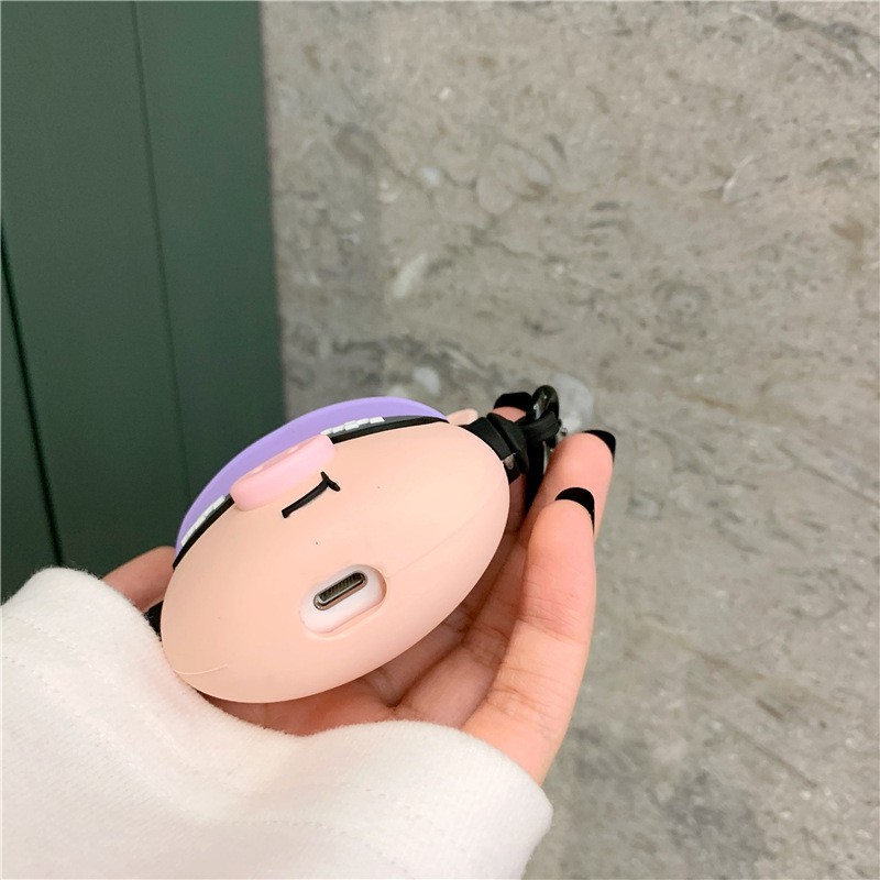 Bao airpod  vỏ airpod đầu chú heo hiphop hàng chất lượng cao